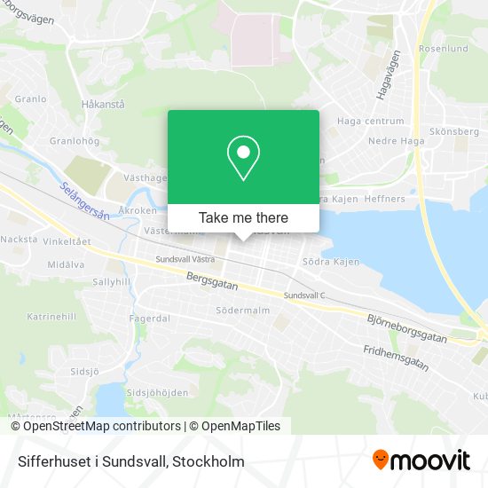 Sifferhuset i Sundsvall map