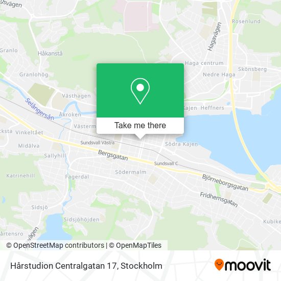 Hårstudion Centralgatan 17 map