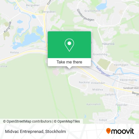 Midvac Entreprenad map