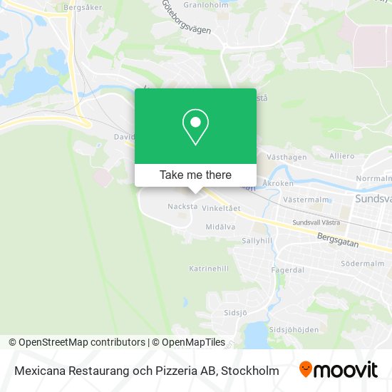 Mexicana Restaurang och Pizzeria AB map