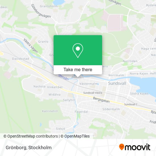 Grönborg map