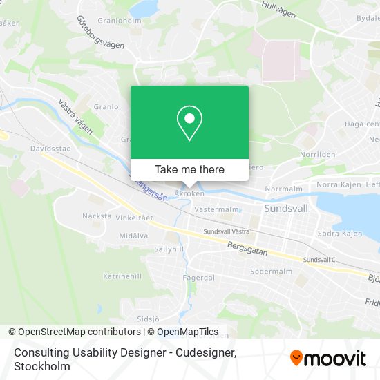 Consulting Usability Designer - Cudesigner map