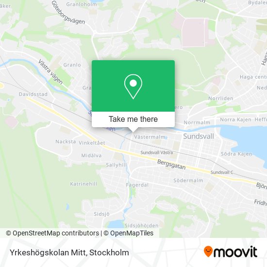 Yrkeshögskolan Mitt map