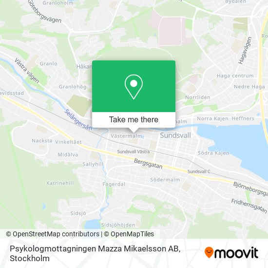 Psykologmottagningen Mazza Mikaelsson AB map