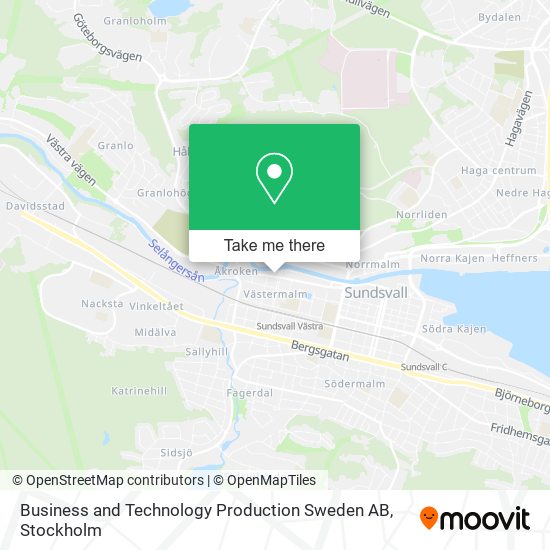 Business and Technology Production Sweden AB map