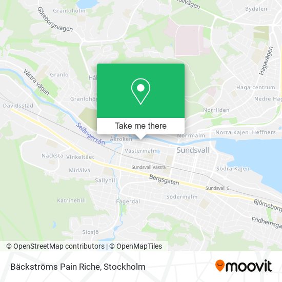 Bäckströms Pain Riche map