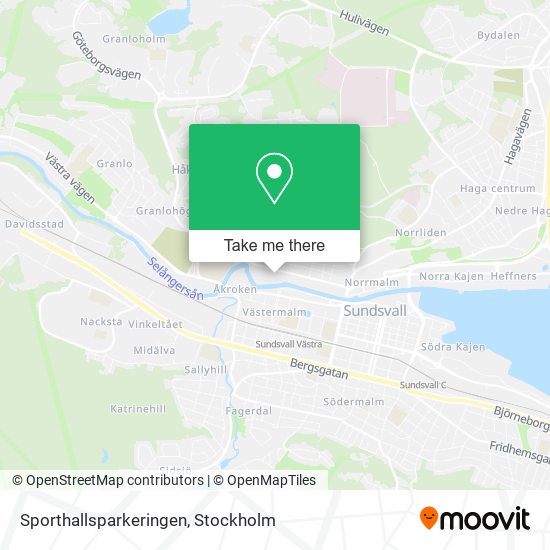 Sporthallsparkeringen map