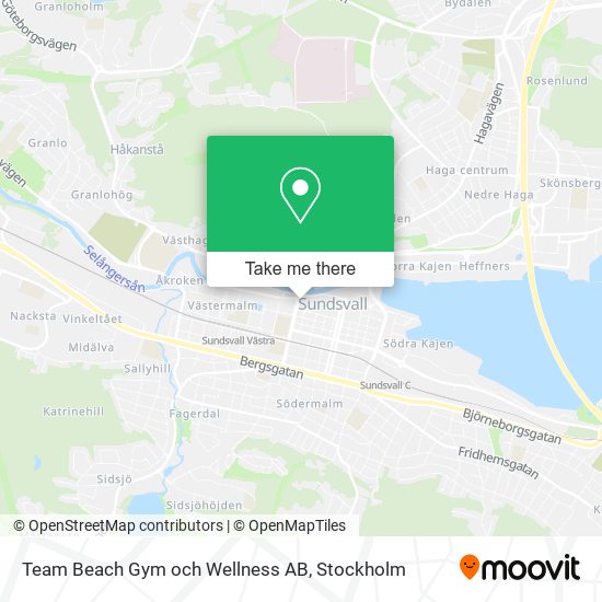 Team Beach Gym och Wellness AB map