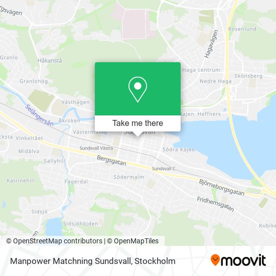 Manpower Matchning Sundsvall map