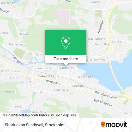 Shotluckan Sundsvall map