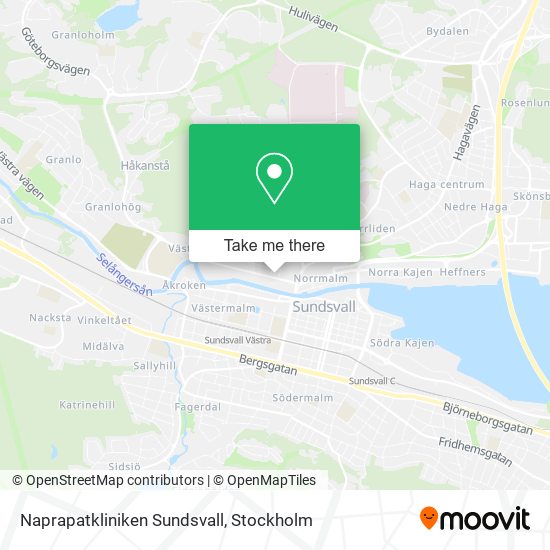 Naprapatkliniken Sundsvall map