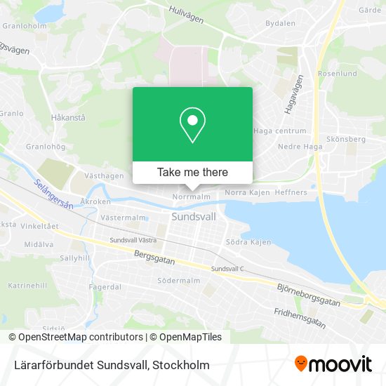 Lärarförbundet Sundsvall map