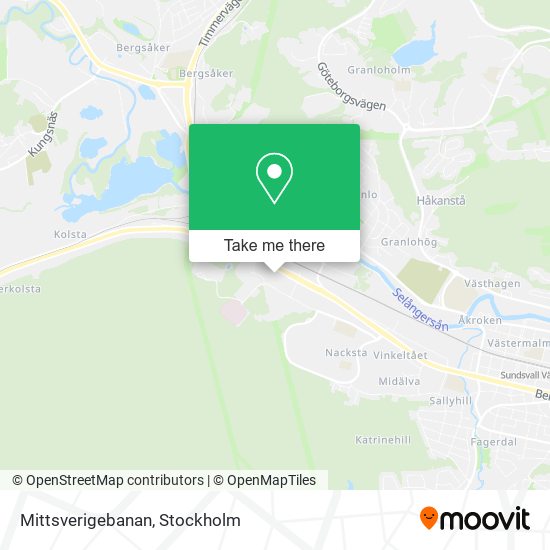 Mittsverigebanan map