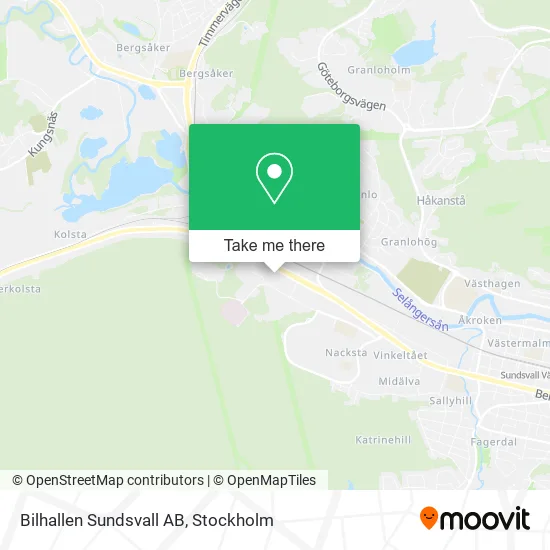Bilhallen Sundsvall AB map