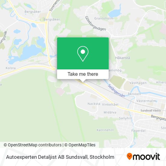 Autoexperten Detaljist AB Sundsvall map