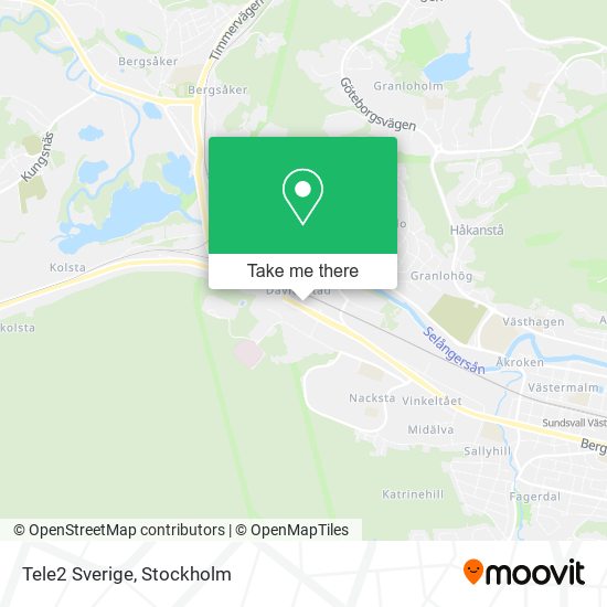 Tele2 Sverige map