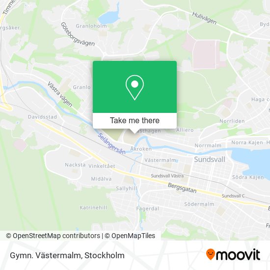 Gymn. Västermalm map