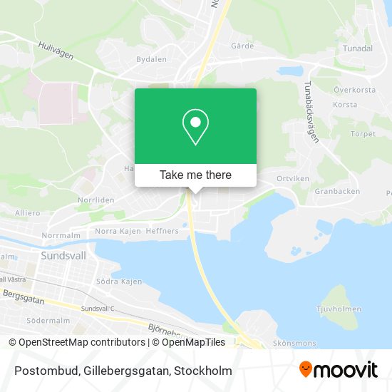 Postombud, Gillebergsgatan map
