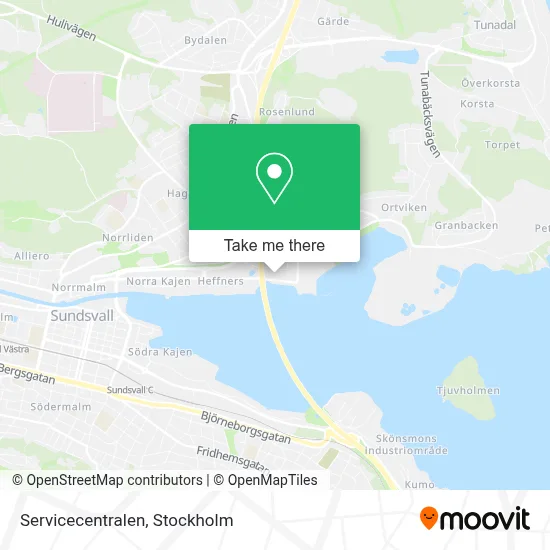 Servicecentralen map