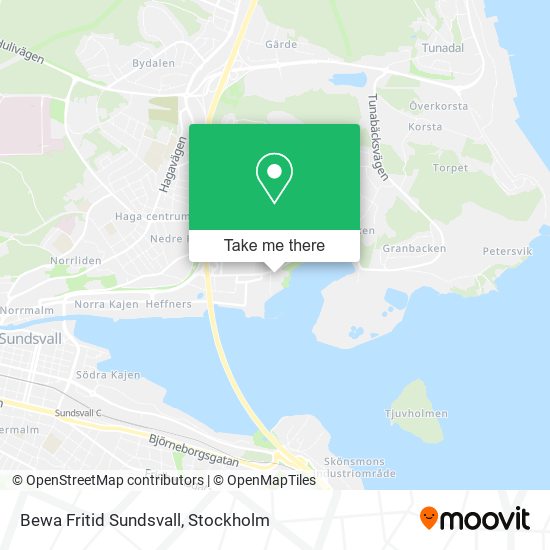 Bewa Fritid Sundsvall map