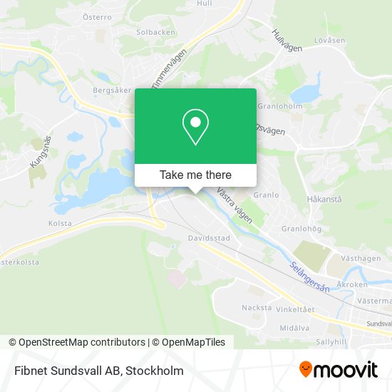 Fibnet Sundsvall AB map