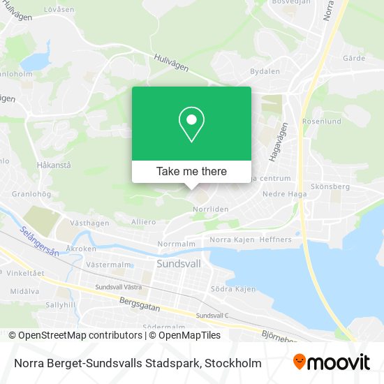 Norra Berget-Sundsvalls Stadspark map