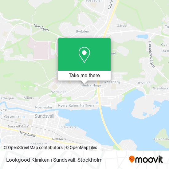 Lookgood Kliniken i Sundsvall map