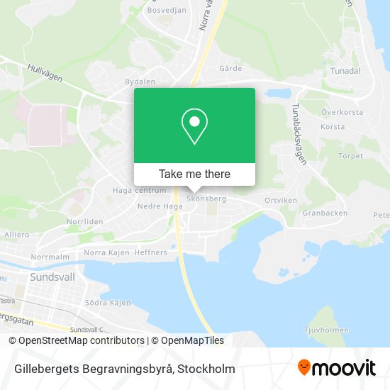 Gillebergets Begravningsbyrå map