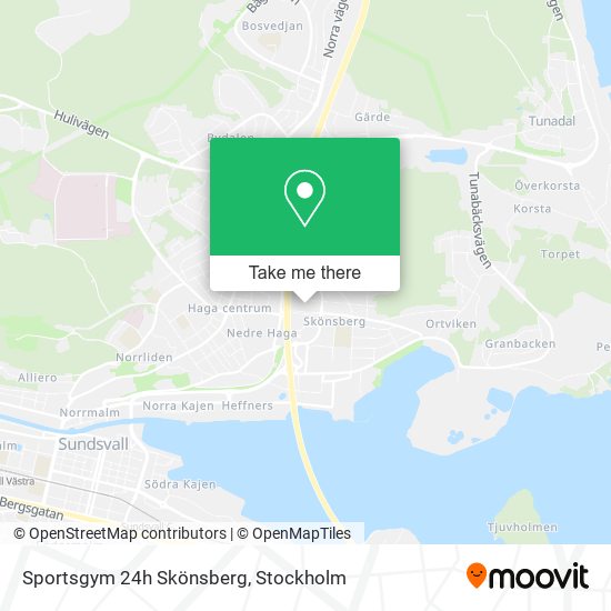 Sportsgym 24h Skönsberg map