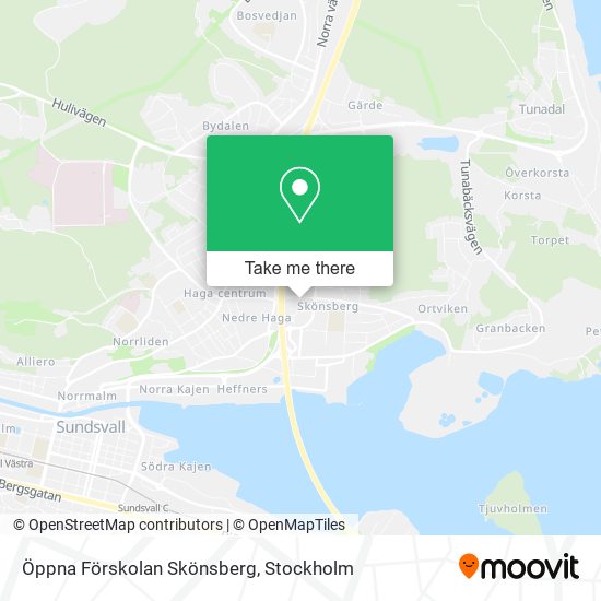 Öppna Förskolan Skönsberg map