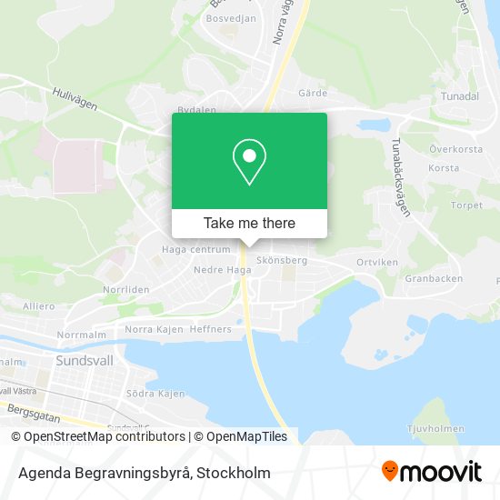 Agenda Begravningsbyrå map