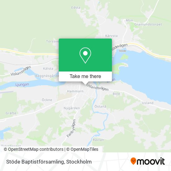 Stöde Baptistförsamling map