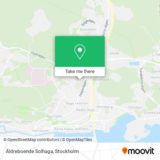 Äldreboende Solhaga map