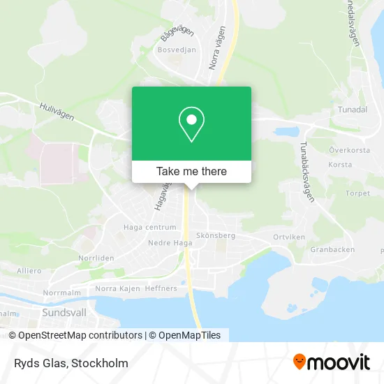 Ryds Glas map