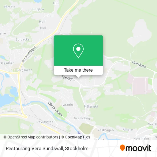 Restaurang Vera Sundsvall map