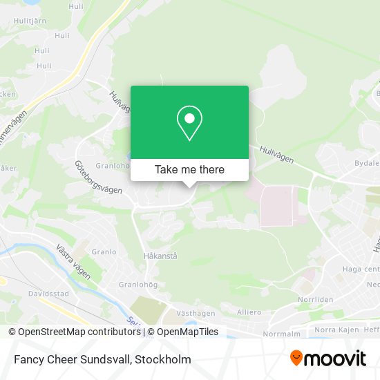 Fancy Cheer Sundsvall map