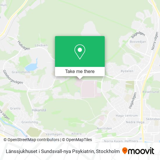 Länssjukhuset i Sundsvall-nya Psykiatrin map