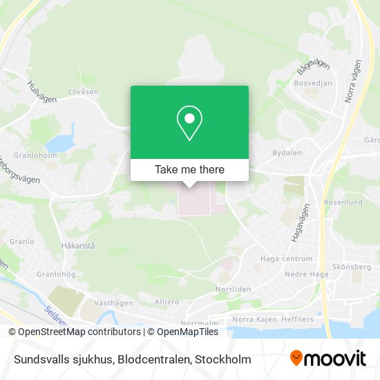 Sundsvalls sjukhus, Blodcentralen map