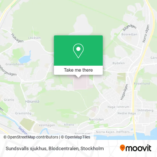 Sundsvalls sjukhus, Blodcentralen map