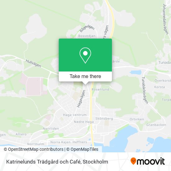Katrinelunds Trädgård och Café map