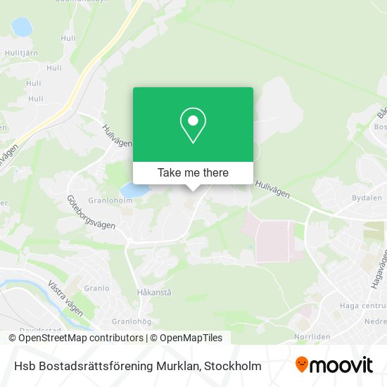 Hsb Bostadsrättsförening Murklan map