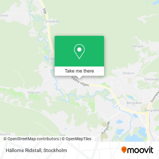 Hälloms Ridstall map