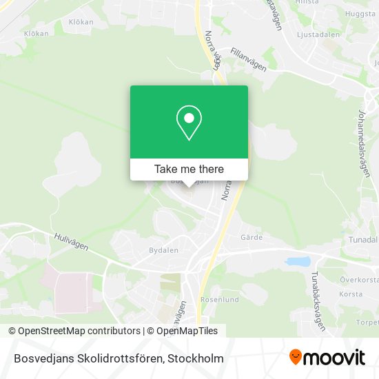 Bosvedjans Skolidrottsfören map