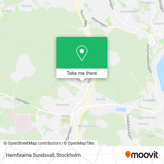 Hemfixarna Sundsvall map