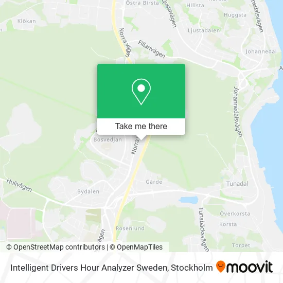 Intelligent Drivers Hour Analyzer Sweden map