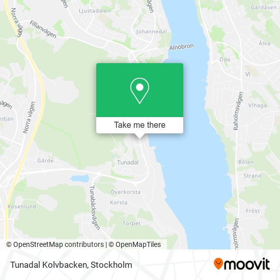 Tunadal Kolvbacken map