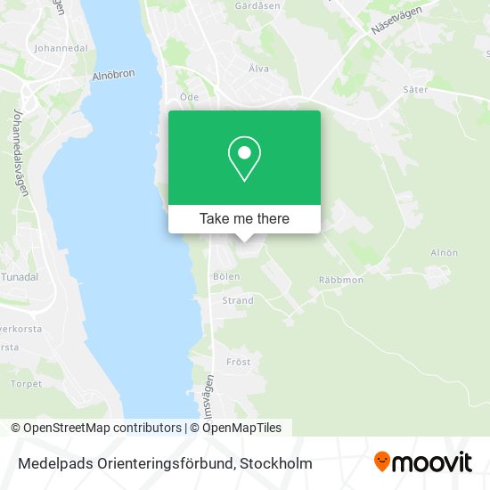 Medelpads Orienteringsförbund map