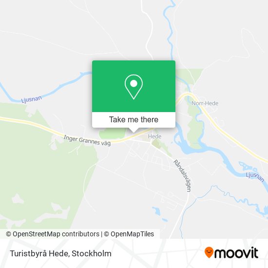 Turistbyrå Hede map