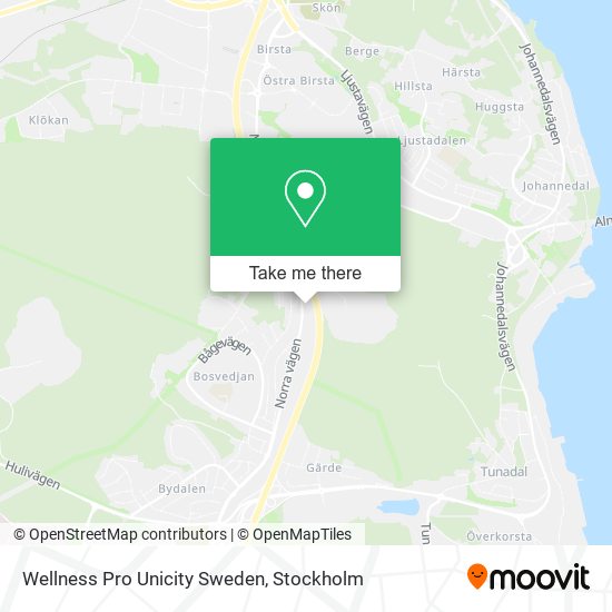 Wellness Pro Unicity Sweden map