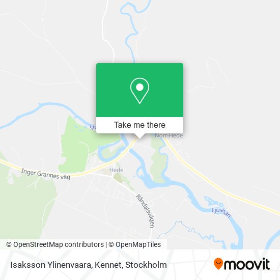 Isaksson Ylinenvaara, Kennet map